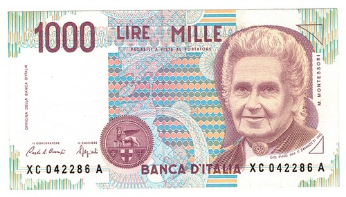 1000 lire montessori serie - lire,