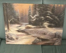 Dipinto Paesaggio Invernale