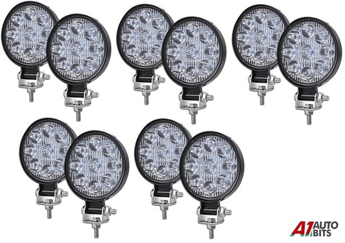10x 27w led rotondo - 10x,