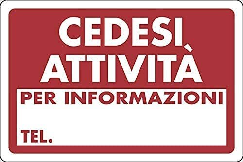 Cartello segnaletico cedesi - cartello,