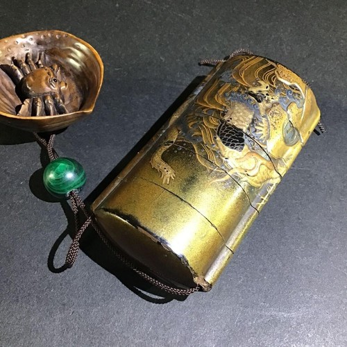 Edo era inro drago - era,