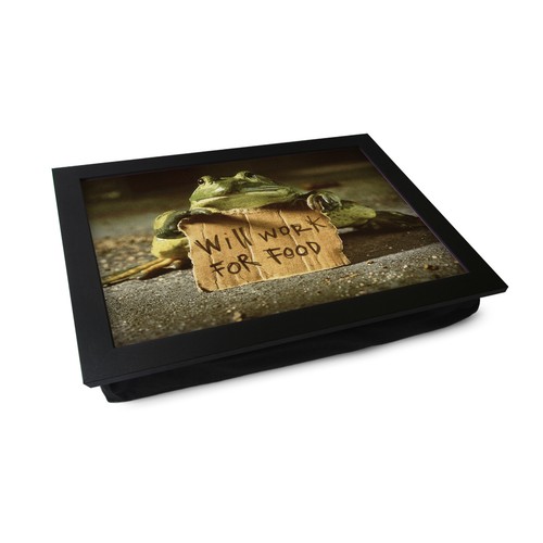 Frog will work per cibo - work,