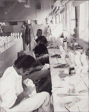 1976 VOLTERRA Fabbrica lavorazione alabastro rifinitura civette Firenze Foto