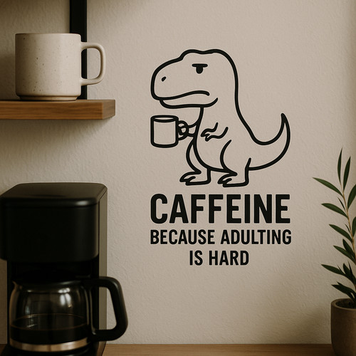Adesivo murale caffè rex - adesivo,