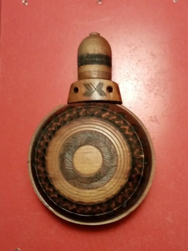 Borraccia legno vetro - borraccia,