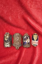 LOT 4X PLAQUE VELO ANCIEN VINTAGE CYCLISME