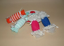 BOMBONIERA  CARAMELLA UNCINETTO BATTESIMO COMUNIONE MATRIMONIO