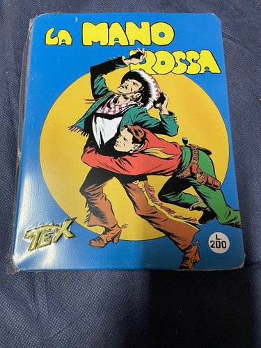 Tex mano rossa - rossa, targa