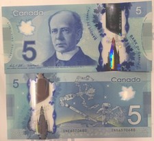 CANADA BIGLIETTO 5 DOLLARI