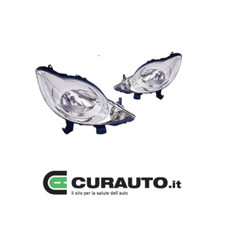 COPPIA FARI FANALE PROIETTORE ANTERIORE SX DX PEUGEOT 107 DAL 2005 AL 2012 H4