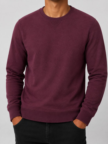 Felpa girocollo unisex pile - felpa, in