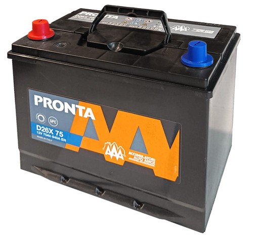 Batteria auto 75ah alto - batteria,