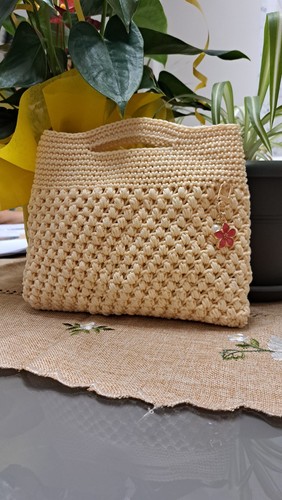 Borsa uncinetto artigianale - borsa,