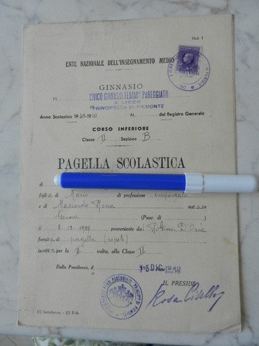 Genova pagella scolastica - genova,