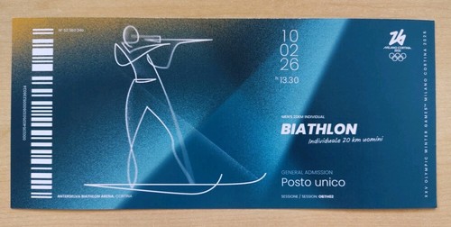 Biglietto ricordo olimpiadi - biglietto,
