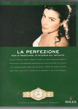 ROLEX Pubblicità OROLOGIO LADY DATEJUST PEARLMASTER 1 Page 2004 CECILIA BARTOLI