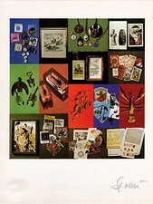 litografia Daniel Spoerri "Scorpione" / "Scorpio" - Firmato/Signed