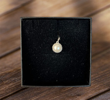 ciondolo donna oro bianco 18 kt 750% perla bianca coltivata e diamanti brillanti