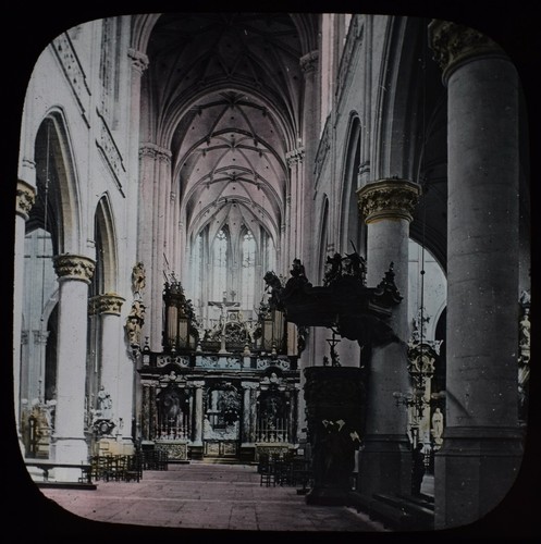 Antique magic lantern slide - antique,