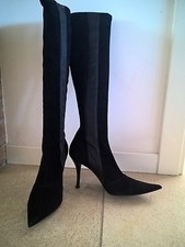 stivali pelle scamosciata neri, 39, les tropeziennes