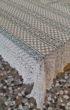 Pizzo merletto Burano ottocentesco m.2,50x2,20, condizioni perfette