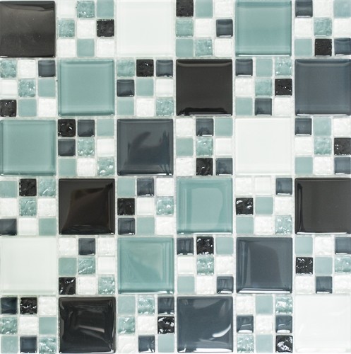Mosaico grigio nero bianco - grigio,