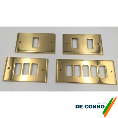 Placca ottone lucido per - , serie
