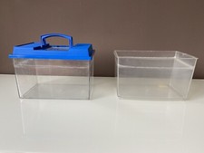 VASCHETTE ACQUARI PESCI O TARTARUGHE IN PLASTICA MISURA 25X16X15 cm CIRCA