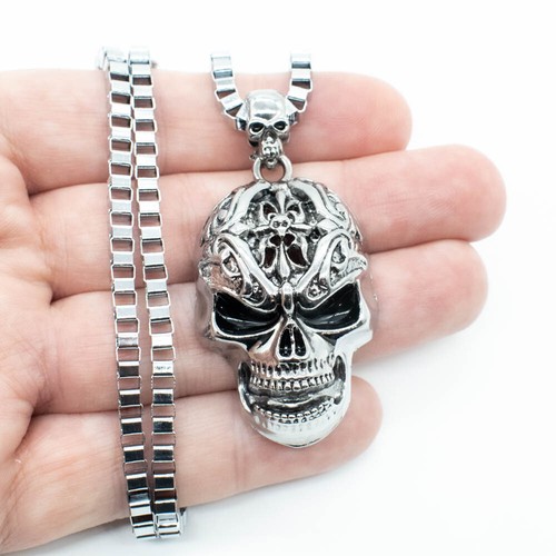 Collana uomo grande - 2", teschio