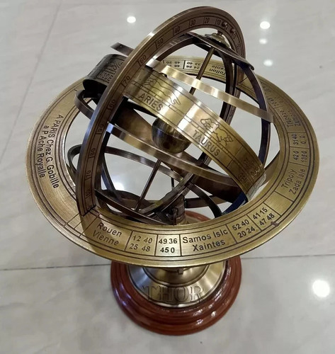 Antico globo mondiale sfera