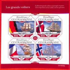 A3959 - Rep. Centrafricana - ERRORE ERRORE ERRATO, miniatura s: 2019 barca a vela