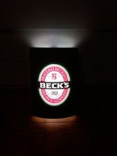 Insegna luminosa al neon da parete birra beck's funzionante luce soffusa bella!