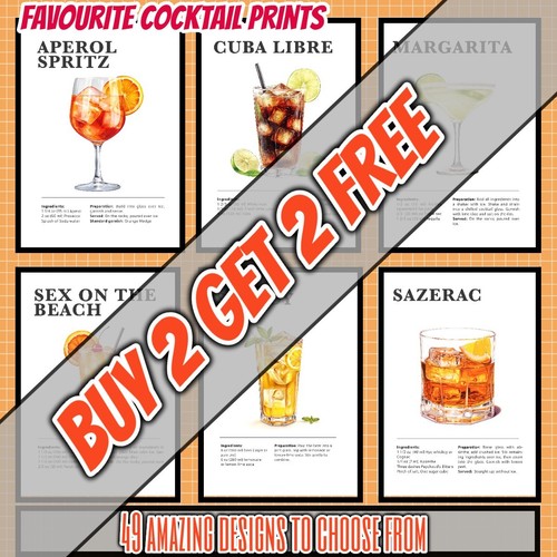 Poster stampe ricette - poster/stampe, cocktail