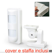 Sensore Volumetrico Allarme Esterno Via Filo Antifurto Filare Anti-Mask