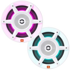 JBL Stadium Marine MW8030 8" 500W Max Marine Altoparlanti LED RGB Bianco 3 Vie (Coppia)