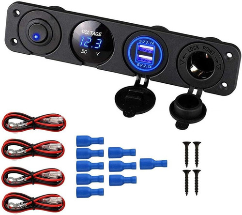 Pannello presa doppia usb per - presa,