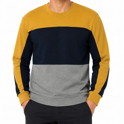 Felpa zara uomo color block - felpa,