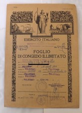 FOGLIO DI CONGEDO ILLIMITATO -
