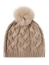 ? MAX MARA  CASHMERE HAT,   ONE SIZE   'ACQUA' Cappello Cuffia Puro Cadhmere