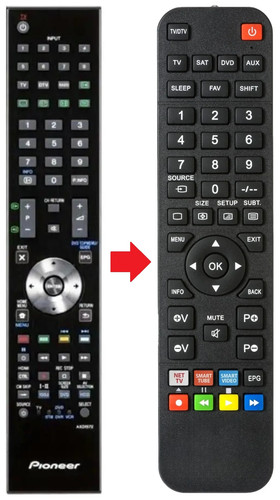 Telecomando adatto per pioneer - adatto,