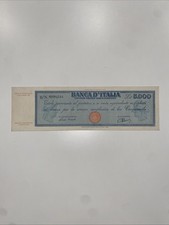 Banconote Italiane 5000 Lire MEDUSA Titolo Provvisorio 08/09/1947