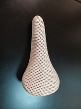 Sella bici vintage Selle Italia Turbo traforata pelle bianco sporco Cinelli Velo