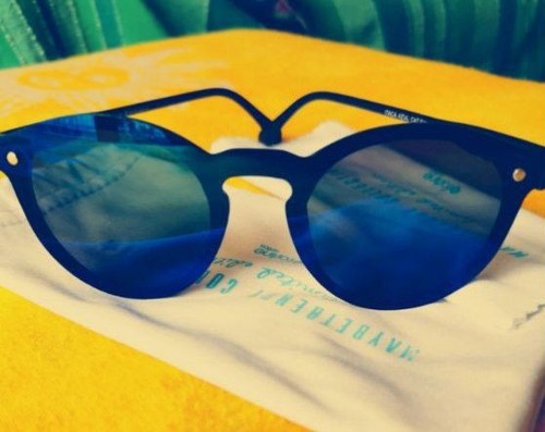 Occhiali sole blu - da,