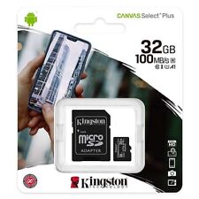 Micro SD 32GB KINGSTON Canvas Select plus C10 Scheda Memoria