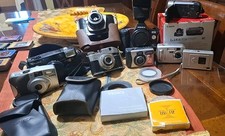Lotto Macchine Fotografiche Analogiche D'epoca Con Accessori-Fotocamere Digitali
