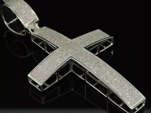 Ciondolo croce uomo tondo - , 3"