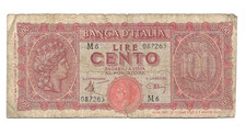1943 BANCA D' ITALIA  CENTO