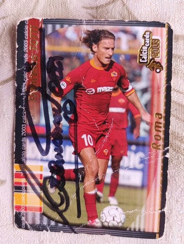 Autografo francesco totti - francesco,