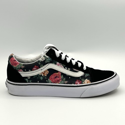 Vans old skool - floral, roses