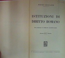 Pietro bonfante ISTITUZIONI DI